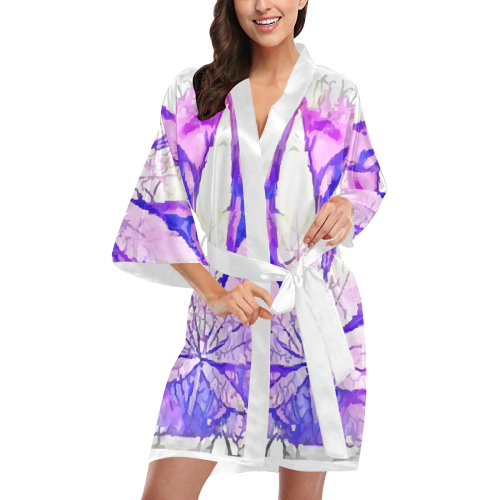 Avid Leaf (white) Kimono Robe