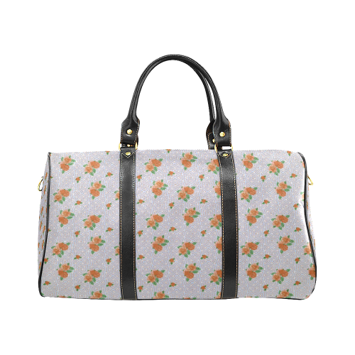Roses and Pattern 1A by JamColors New Waterproof Travel Bag/Small (Model 1639)
