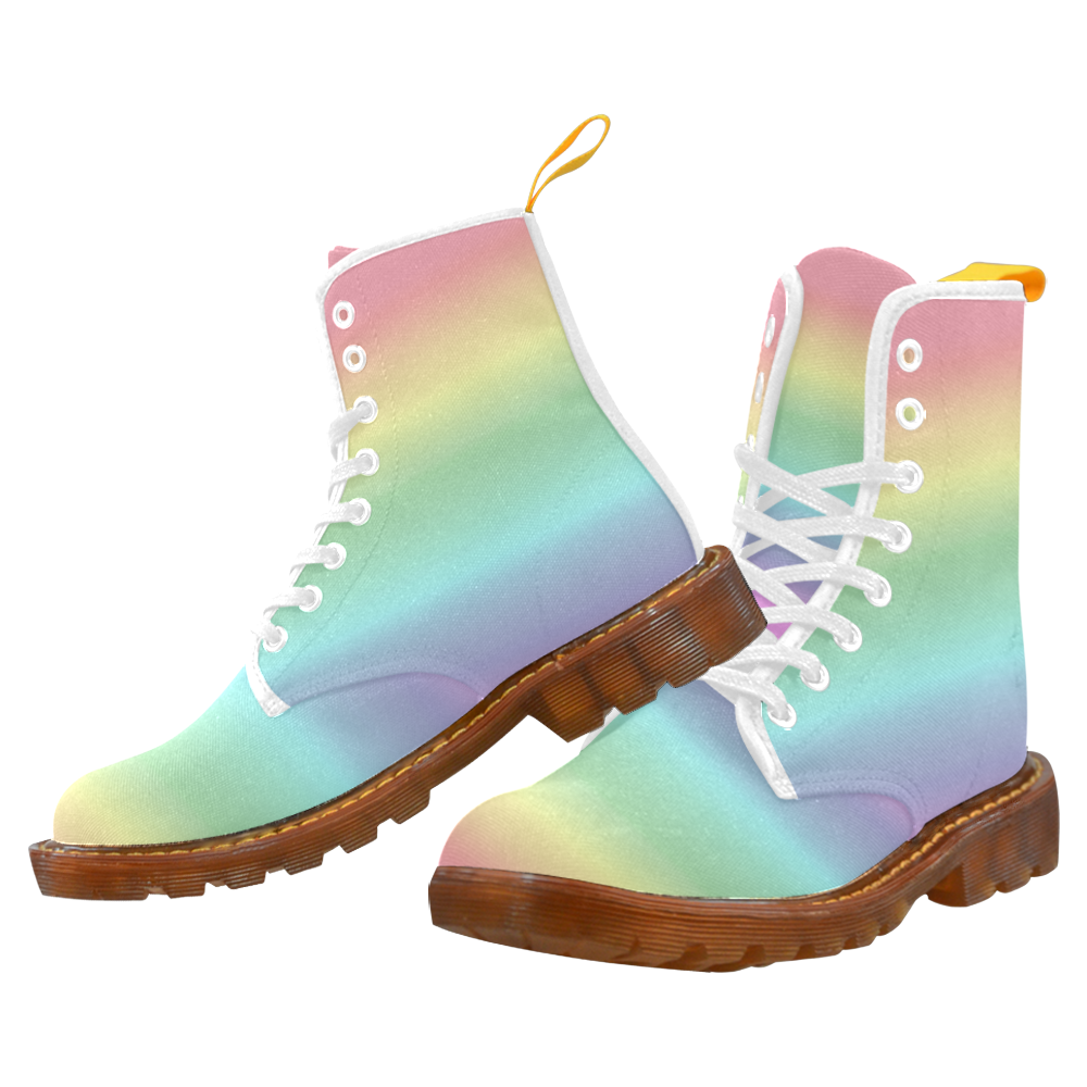 Pastel Rainbow Martin Boots For Women Model 1203H