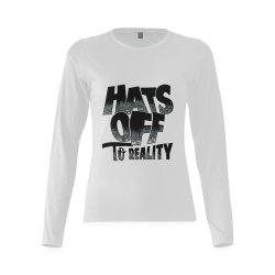Hats Off To Reality Sunny Women's T-shirt (long-sleeve) (Model T07)