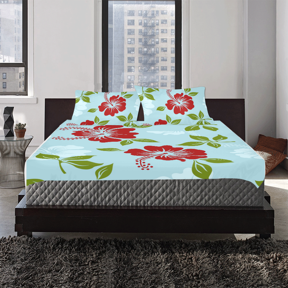 Floral Breeze Bed Set 3piece 3-Piece Bedding Set