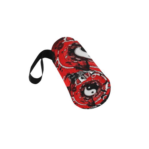 yin and yang water colors water bottle pouch Neoprene Water Bottle Pouch/Small
