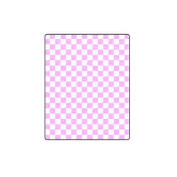 Retro Pink Checkerboard Blanket 40"x50"