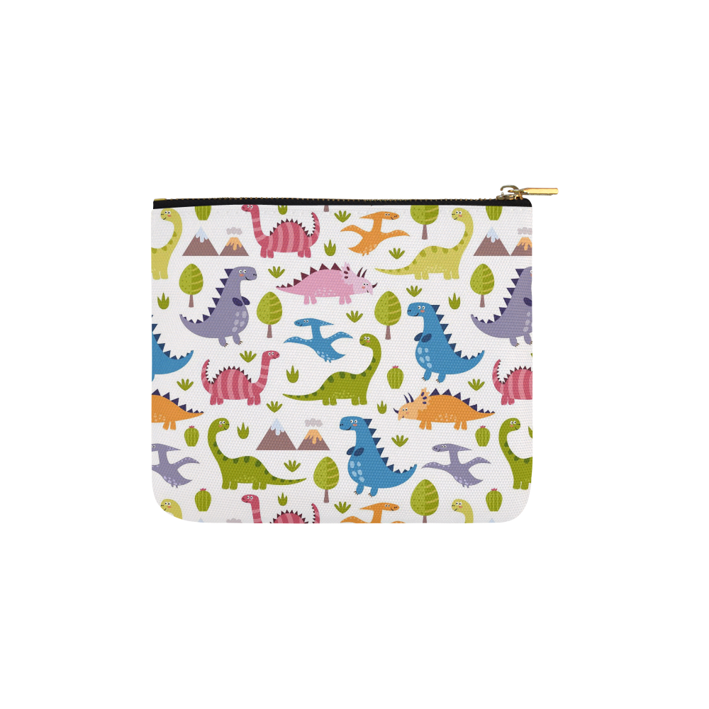 Dinosaur Pattern Carry-All Pouch 6''x5''