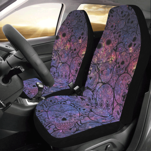 Cosmic Sugar Skulls Car Seat Covers (Set of 2)