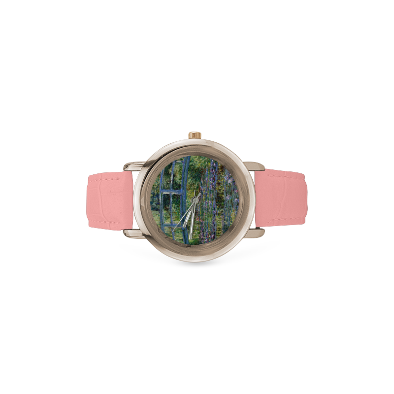 POND Women's Rose Gold Leather Strap Watch(Model 201)