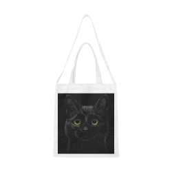 Black Cat Canvas Tote Bag/Medium (Model 1701)