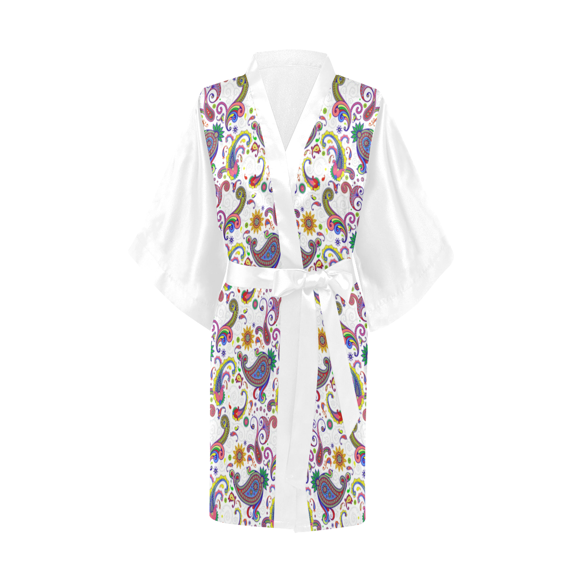Bright paisley Kimono Robe