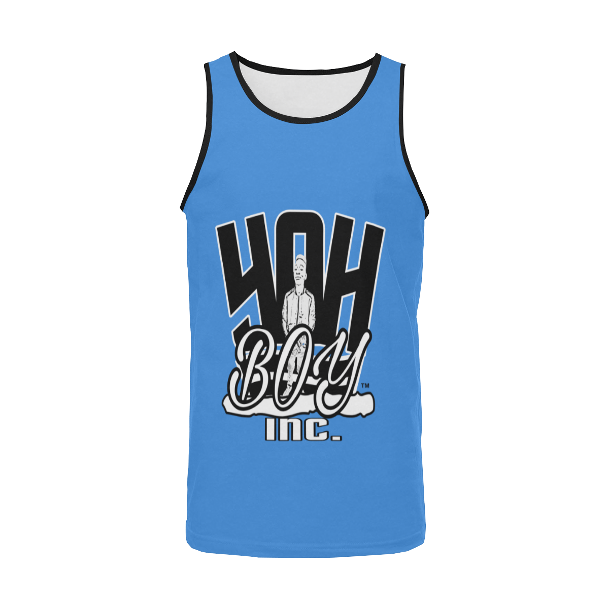 YahBoy Inc Blue Men's All Over Print Tank Top (Model T57)