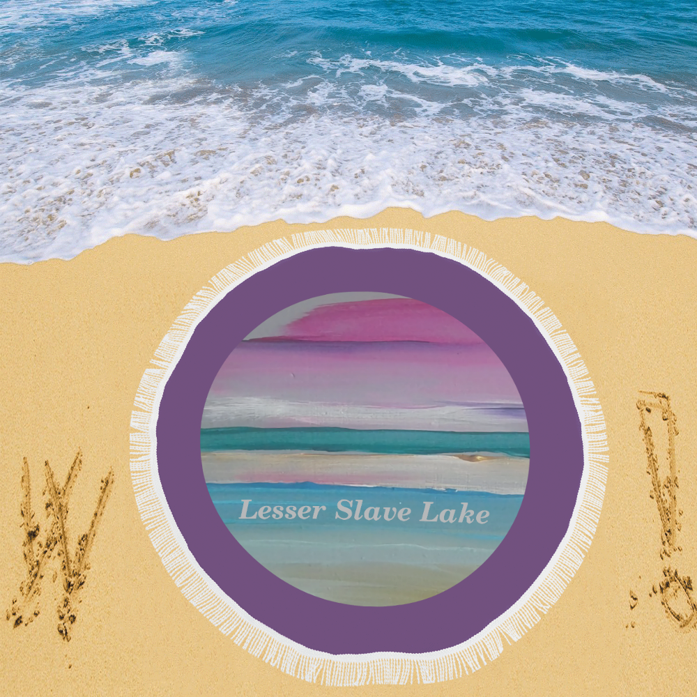Lesser Slave Lake Circular Beach Shawl 59"x 59"
