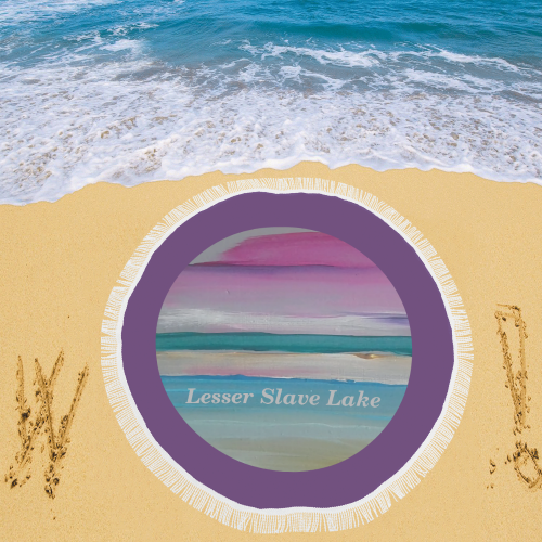 Lesser Slave Lake Circular Beach Shawl 59"x 59"