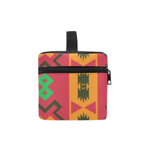 Tribal shapes in retro colors (2) Lunch Bag/Large (Model 1658)
