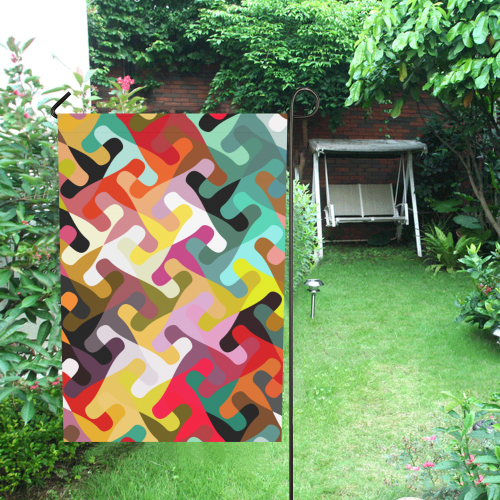 Colorful shapes Garden Flag 12‘’x18‘’（Without Flagpole）