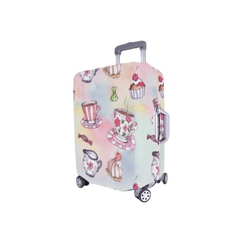 Coffee and sweeets Luggage Cover/Small 18"-21"