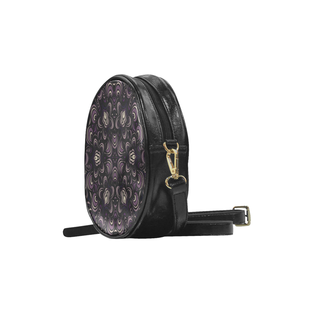 abstract pattern Round Sling Bag (Model 1647)