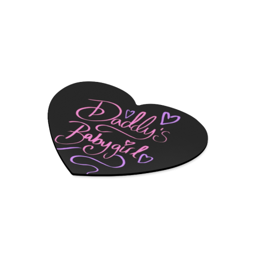 Daddy's Babygirl Heart-shaped Mousepad