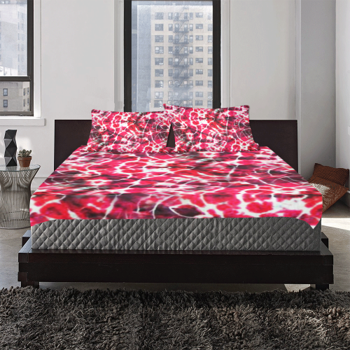 Pink Tie Dye 3-Piece Bedding Set