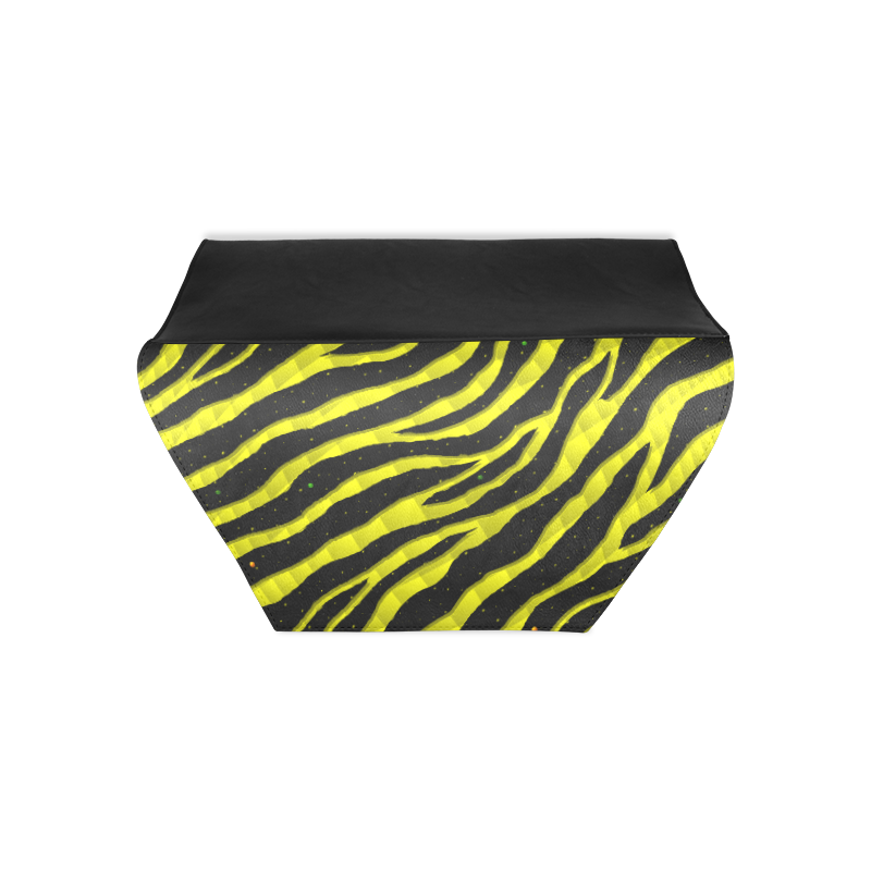 Ripped SpaceTime Stripes - Yellow Clutch Bag (Model 1630)
