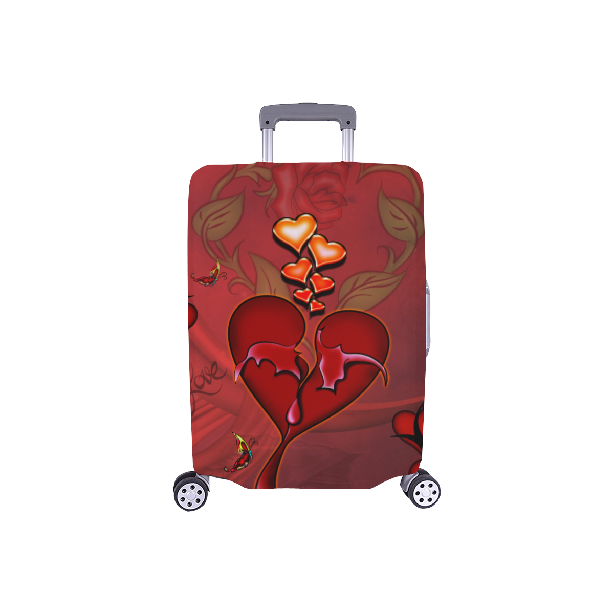 Wonderful hearts Luggage Cover/Small 18"-21"