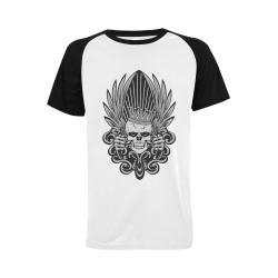 Gothic Skull King Men's Raglan T-shirt (USA Size) (Model T11)