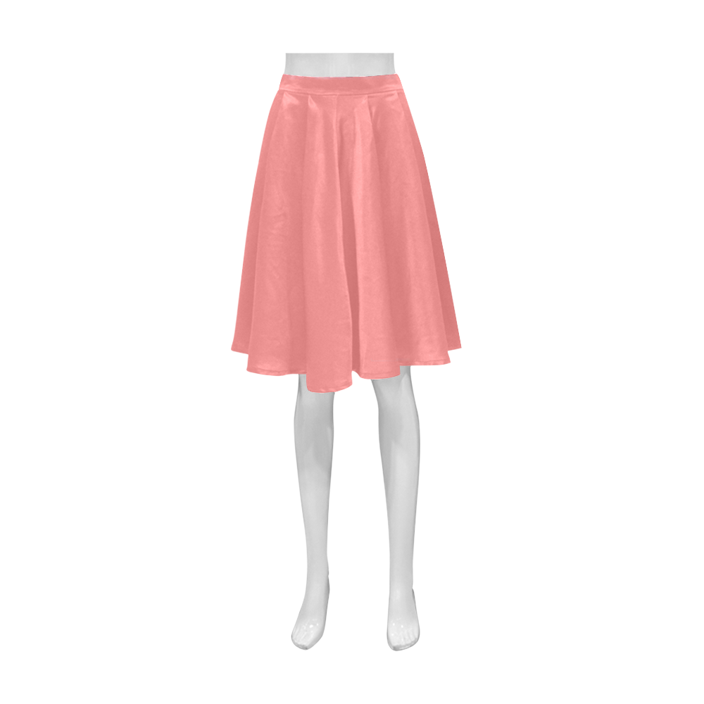 color light coral Athena Women's Short Skirt (Model D15)