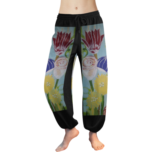 wild flowers Women's All Over Print Harem Pants (Model L18)