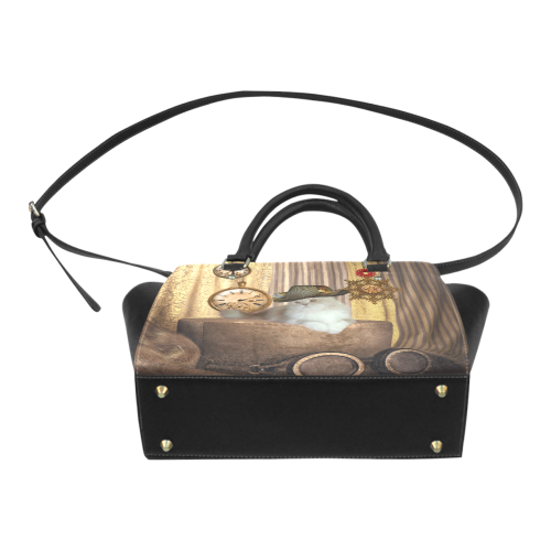 Funny steampunk cat Classic Shoulder Handbag (Model 1653)