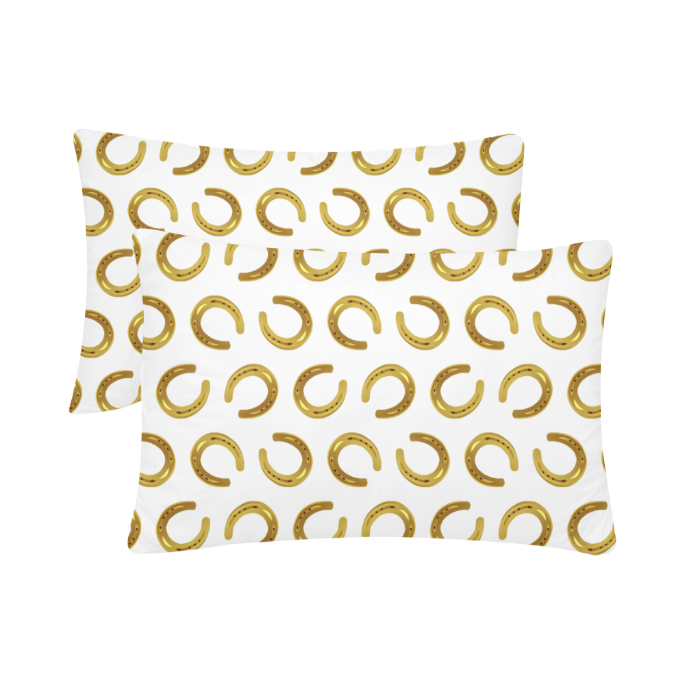 Golden horseshoe Custom Pillow Case 20"x 30" (One Side) (Set of 2)
