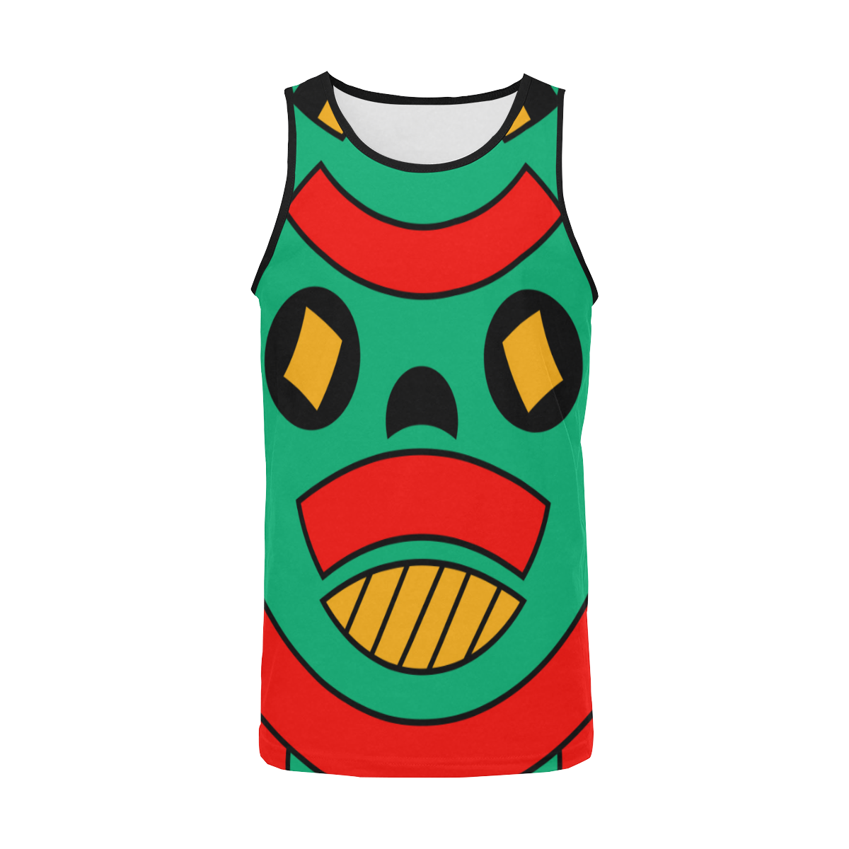 African Scary Tribal Men's All Over Print Tank Top (Model T57)