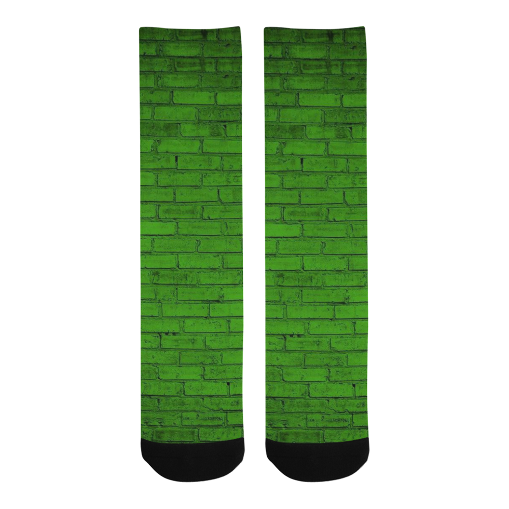 brick paint green socks Trouser Socks