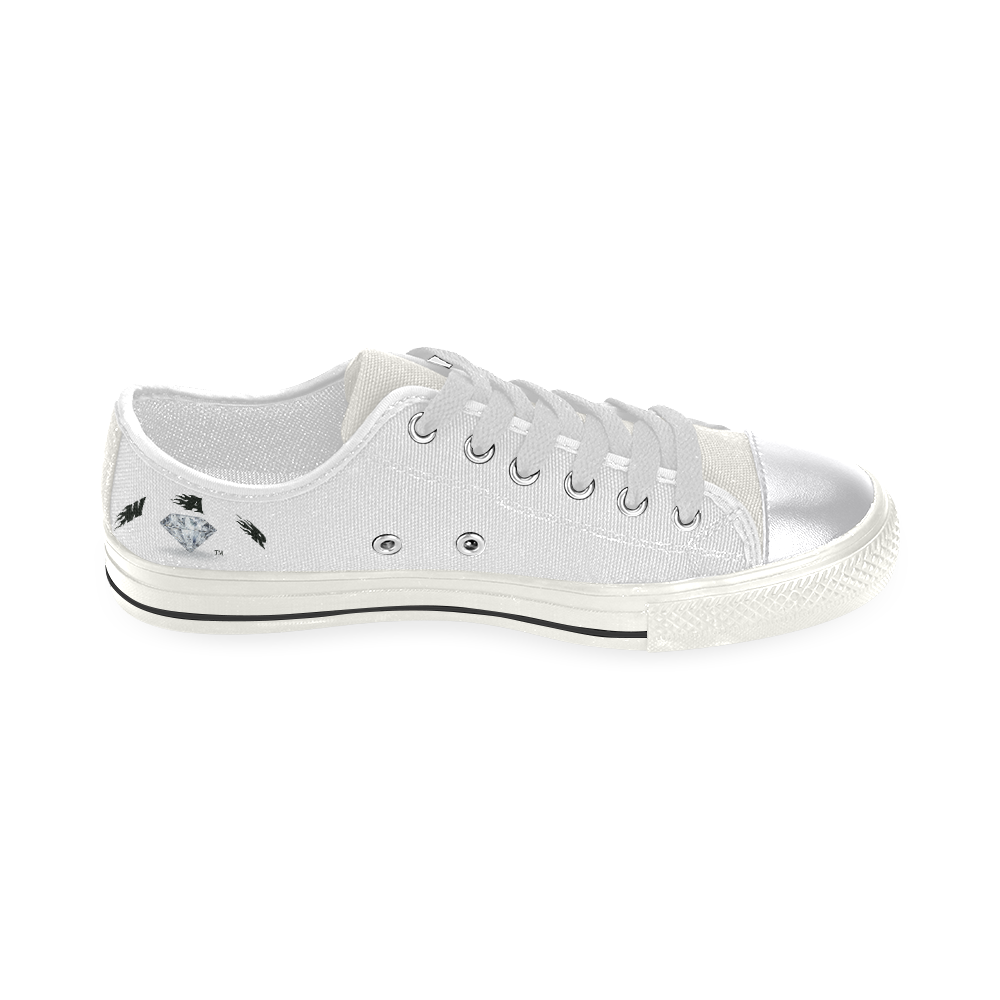 WOMEN CANVAS WHITE Women's Classic Canvas Shoes (Model 018)