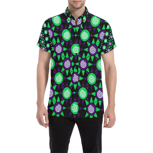 The Candy Shoppe collection Men's All Over Print Short Sleeve Shirt (Model T53)