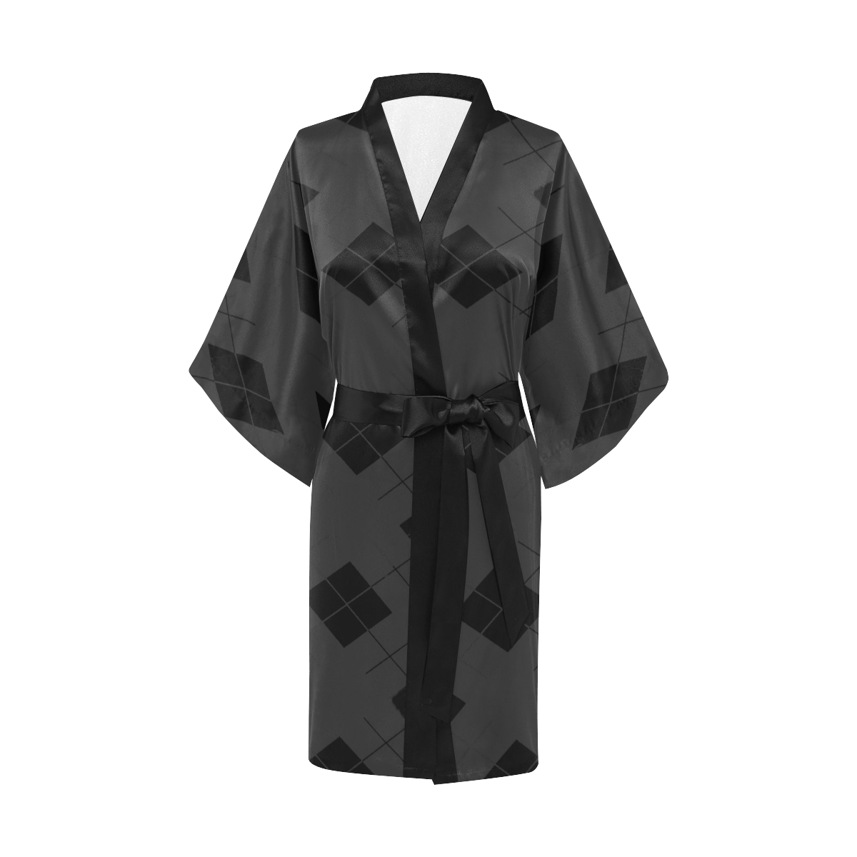 Harlequin Black Diamonds Kimono Robe