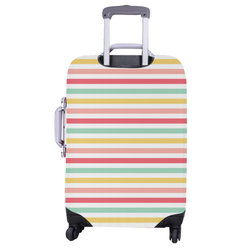 Pastel Stripes Luggage Cover/Large 26"-28"