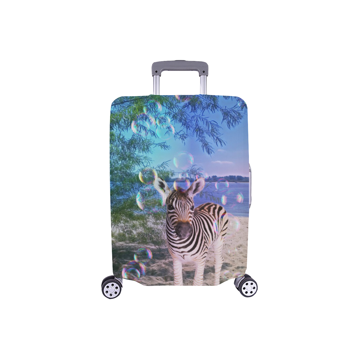 Little cute zebra Luggage Cover/Small 18"-21"