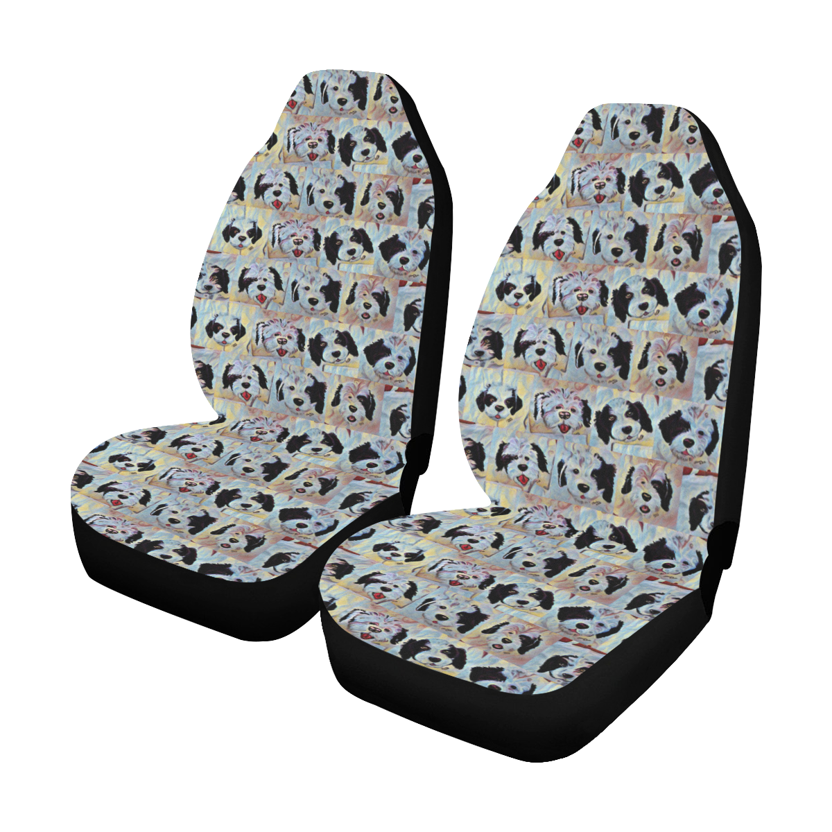 colorworks Puppies -Small Car Seat Covers (Set of 2)