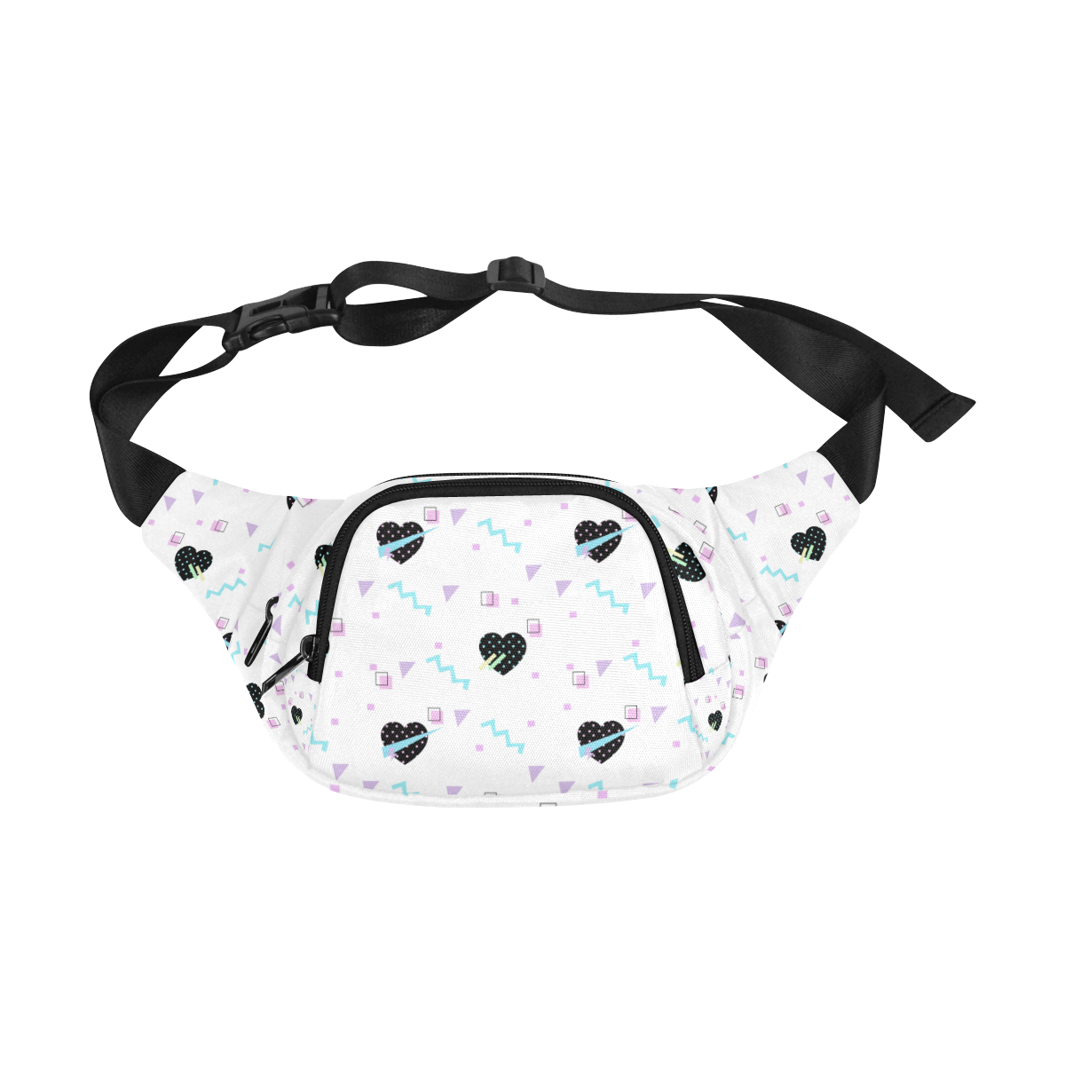 geometrictopcutepattern1 Fanny Pack/Small (Model 1677)