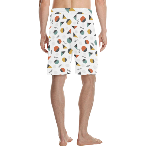 Geo Cutting Shapes Men's All Over Print Casual Shorts (Model L23)