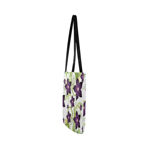 Purple Floral Garden Reusable Shopping Bag Model 1660 (Two sides)