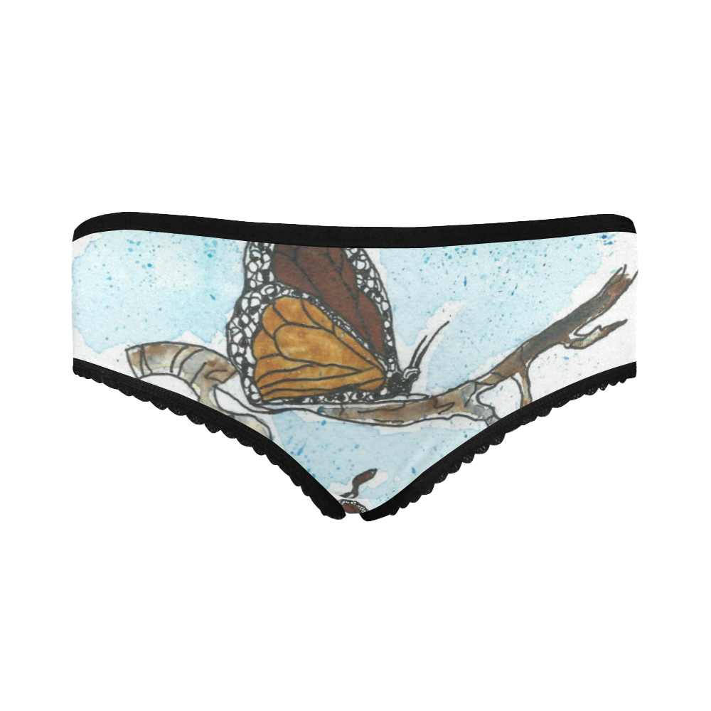 Ladies Butterfly Briefs Women's All Over Print Classic Briefs (Model L13)