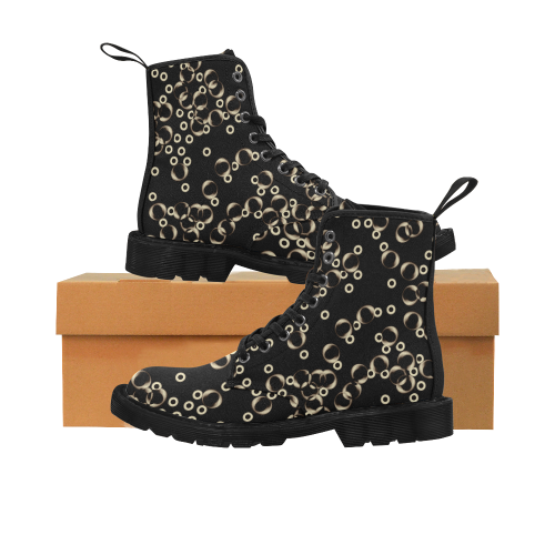 Bubbleb by Jera Nour Martin Boots for Women (Black) (Model 1203H)
