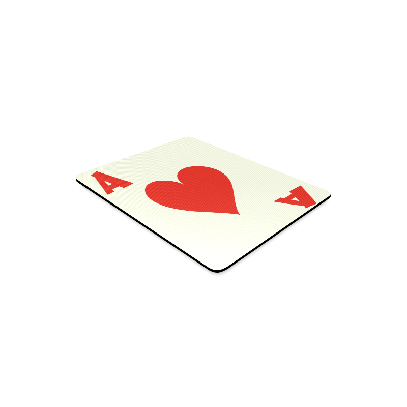 Playing Card Ace of Hearts Rectangle Mousepad
