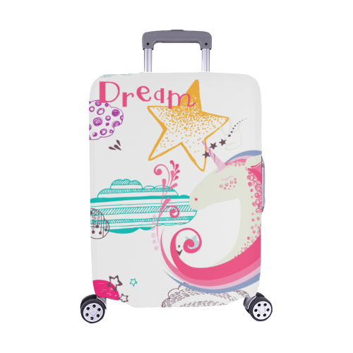 Unicorn Dream Luggage Cover/Medium 22"-25"