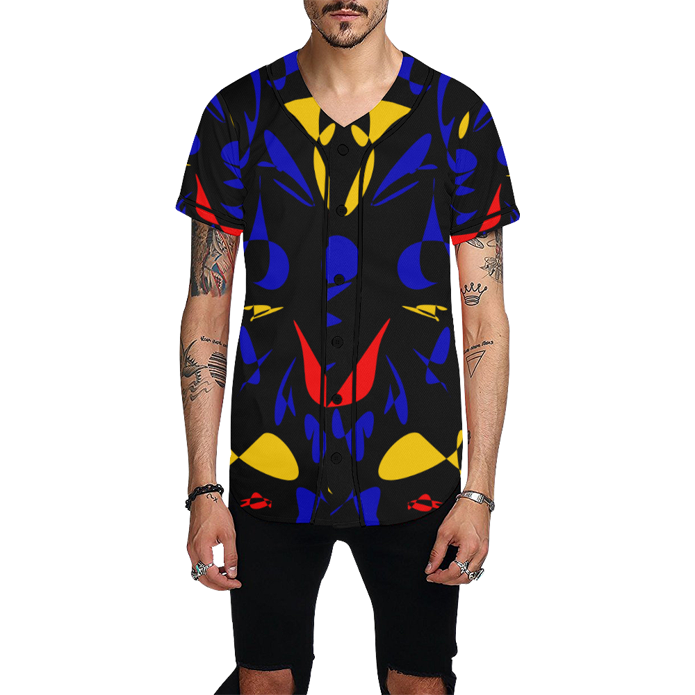 zappwaits abstract 01 All Over Print Baseball Jersey for Men (Model T50)