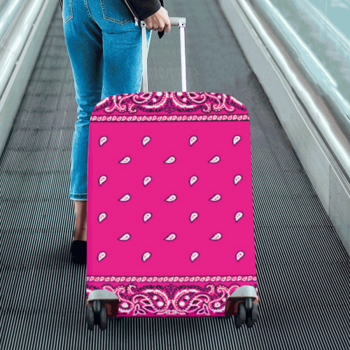 KERCHIEF PATTERN PINK Luggage Cover/Large 26"-28"