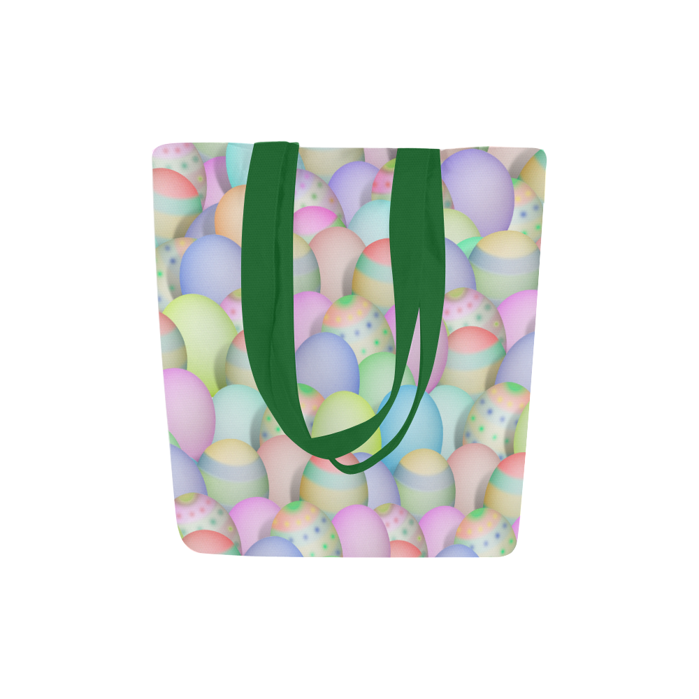 Pastel Colored Easter Eggs Canvas Tote Bag (Model 1657)