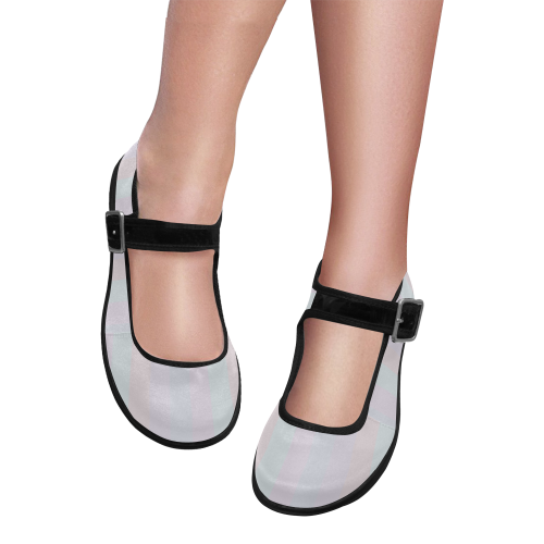 albino pinks Mila Satin Women's Mary Jane Shoes (Model 4808)