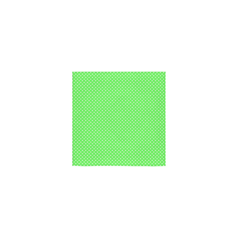 Eucalyptus green polka dots Square Towel 13“x13”