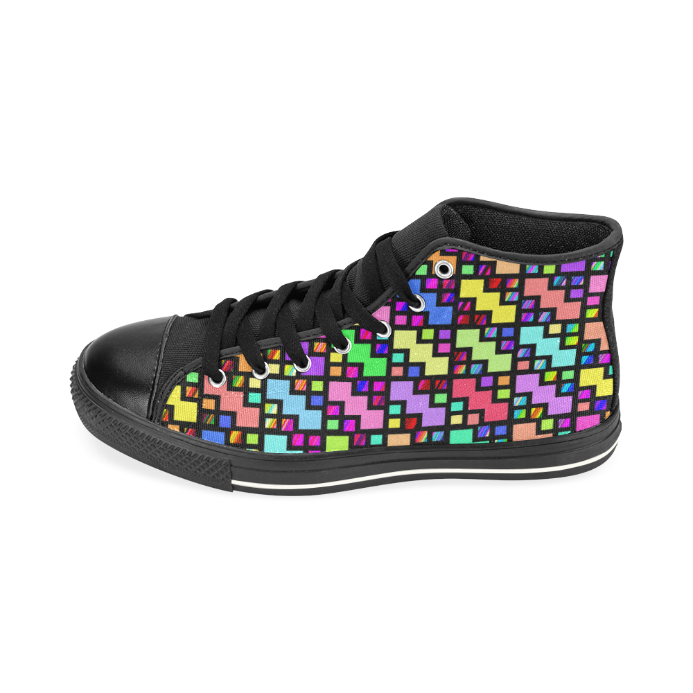 80sblox High Top Canvas Shoes for Kid (Model 017)