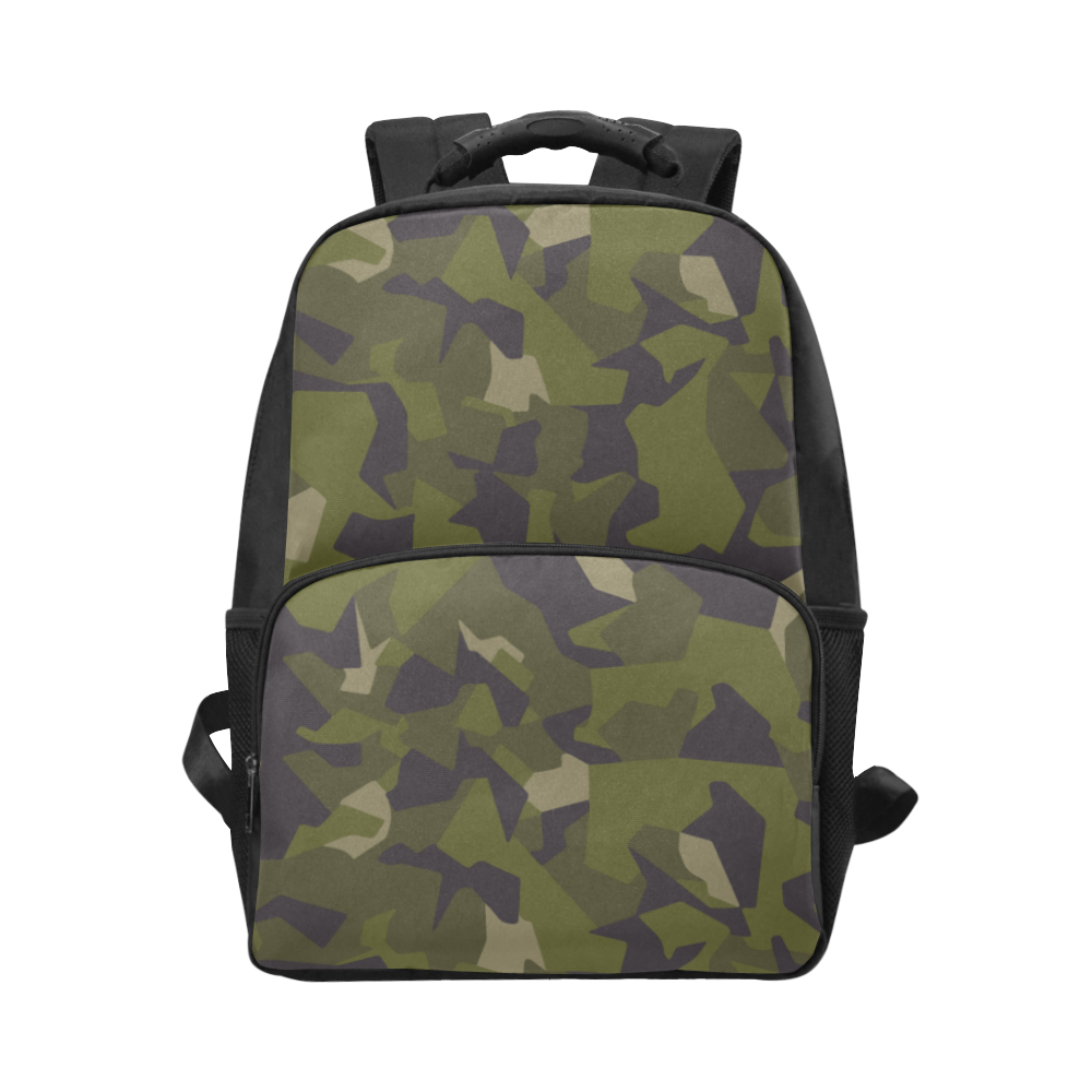 Swedish M90 woodland camouflage Unisex Laptop Backpack (Model 1663)